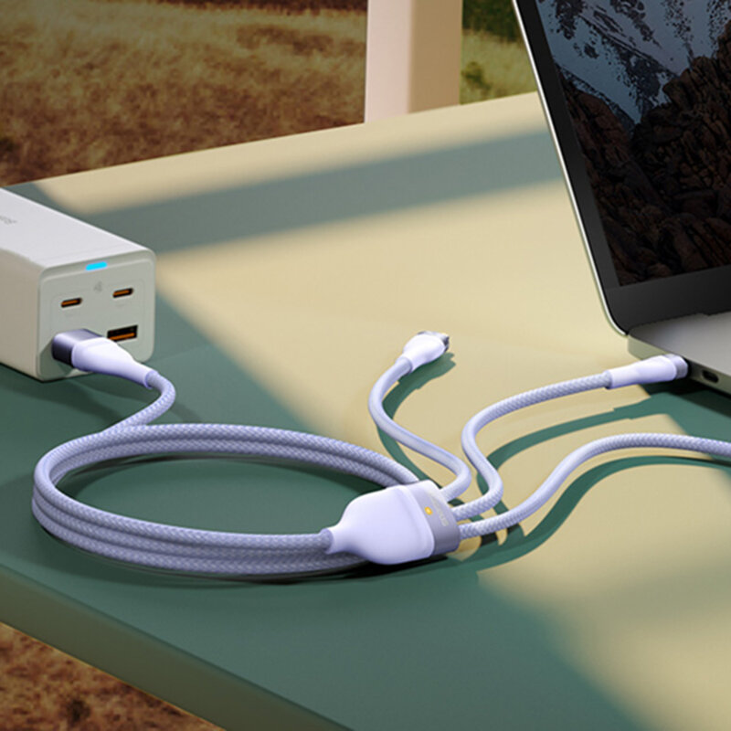 Cablu de date USB, Type-C Baseus Flash Series 2, 100W, mov