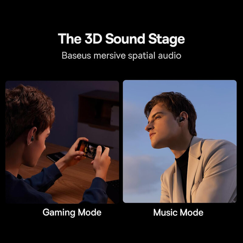 Casti wireless gaming in-ear TWS Bluetooth Baseus, NGTW330401