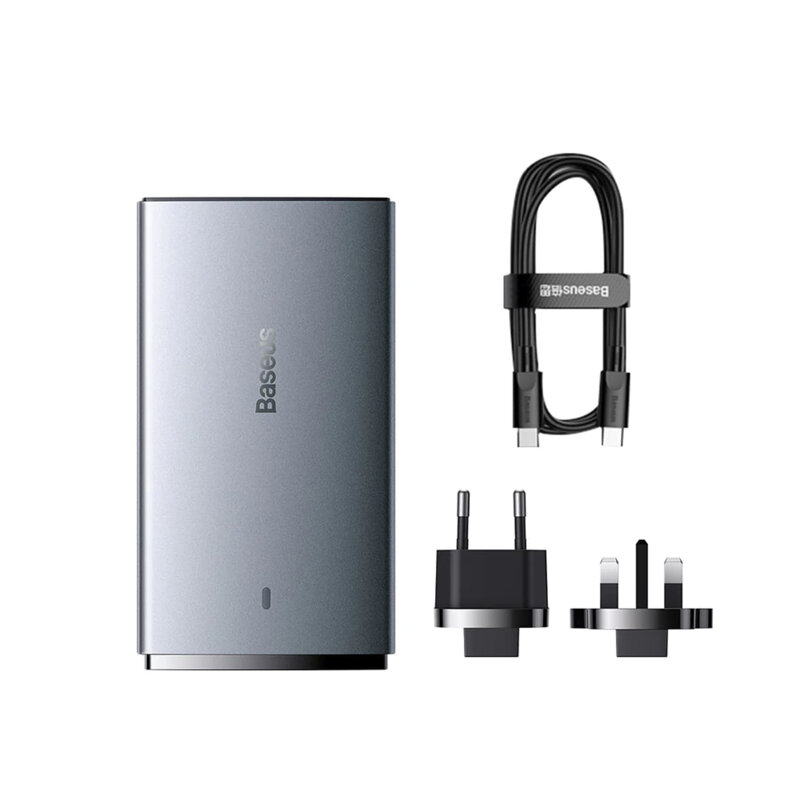 Incarcator USB Type-C, plug UE/UK + cablu Type-C Baseus, CCGP150113