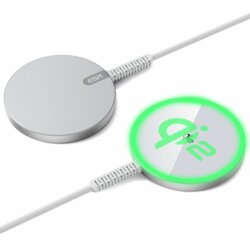 Incarcator MagSafe wireless ESR HaloLock Qi2, 15W, argintiu