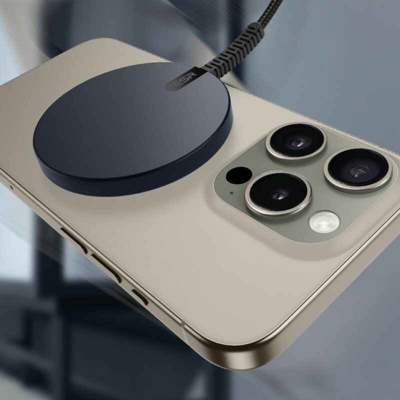 Incarcator MagSafe wireless ESR HaloLock Qi2, 15W, negru