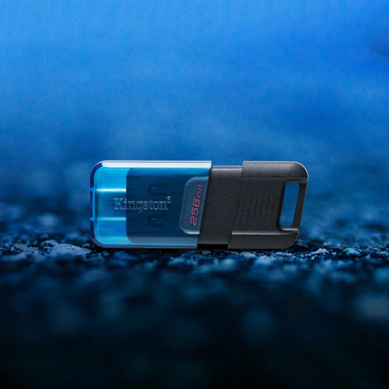 Memorie externa 256GB, Type C Kingston DT80M, bleu, DT80M/256GB