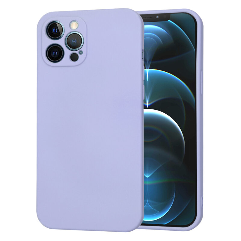 Husa silicon iPhone 12 Pro Max Techsuit SoftFlex, violet