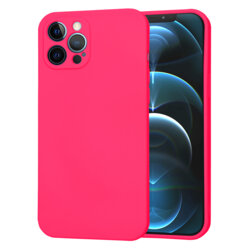 Husa silicon iPhone 12 Pro Max Techsuit SoftFlex, fucsia