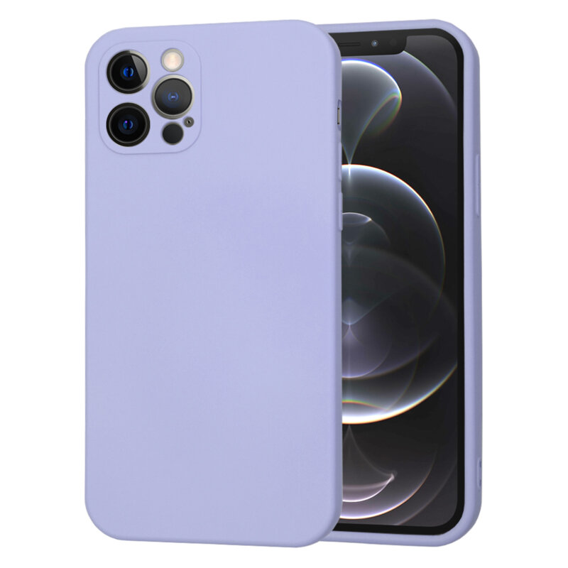 Husa silicon iPhone 12 Pro Techsuit SoftFlex, violet