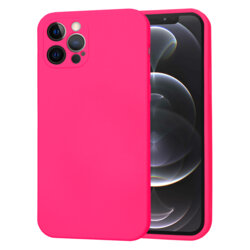 Husa silicon iPhone 12 Pro Techsuit SoftFlex, fucsia