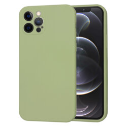 Husa silicon iPhone 12 Pro Techsuit SoftFlex, verde