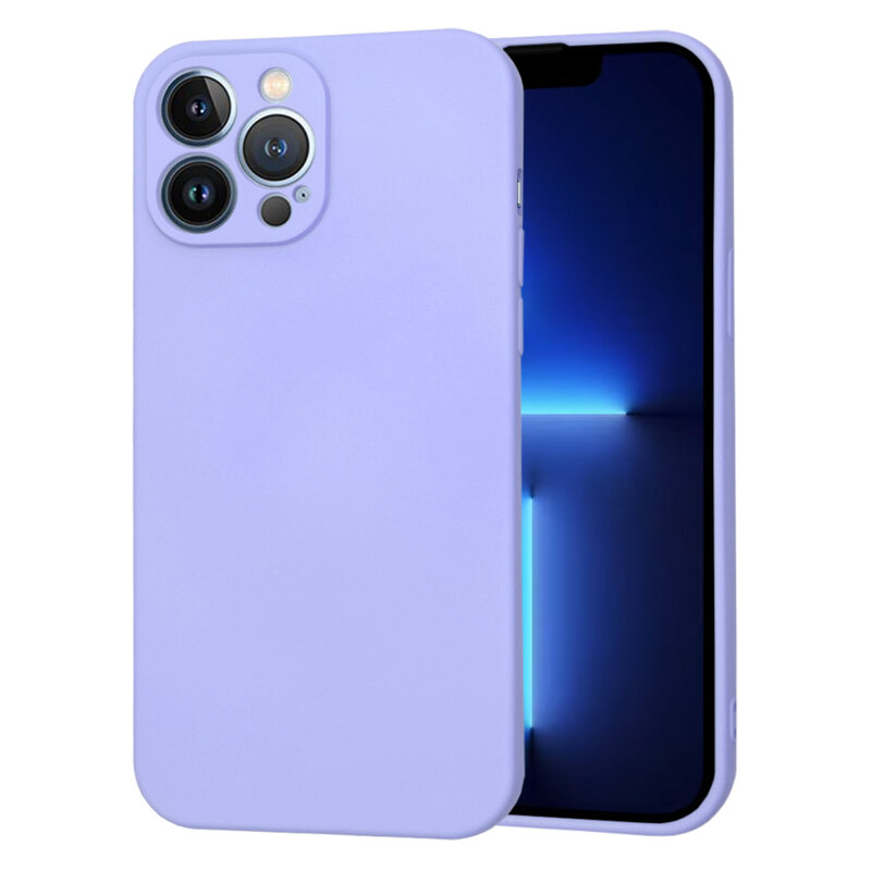 Husa silicon iPhone 13 Pro Max Techsuit SoftFlex, violet
