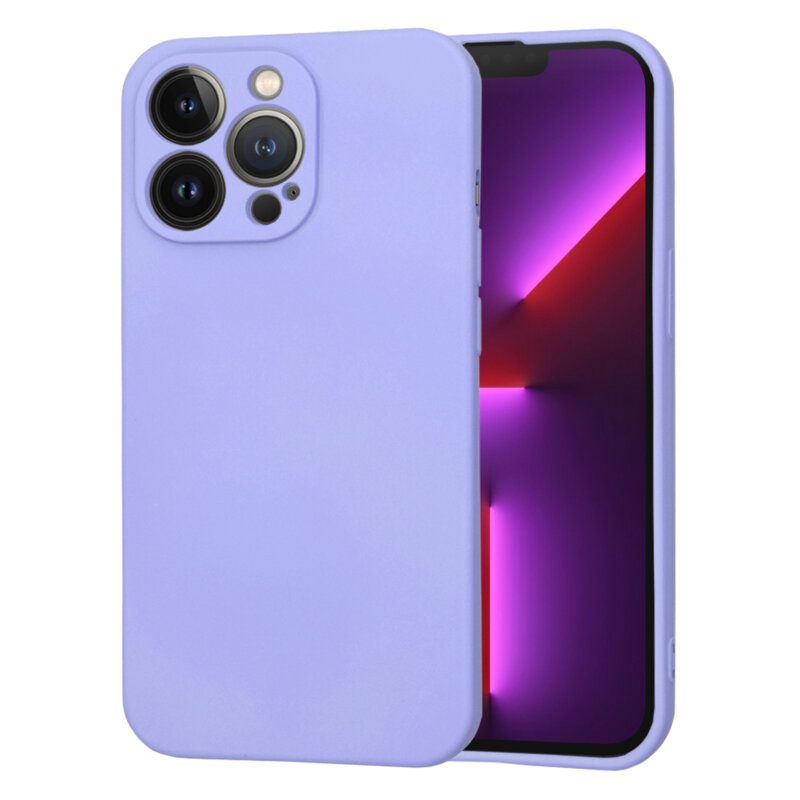 Husa silicon iPhone 13 Pro Techsuit SoftFlex, violet