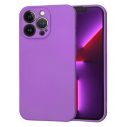 Husa silicon iPhone 13 Pro Techsuit SoftFlex, mov