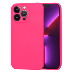 Husa silicon iPhone 13 Pro Techsuit SoftFlex, fucsia