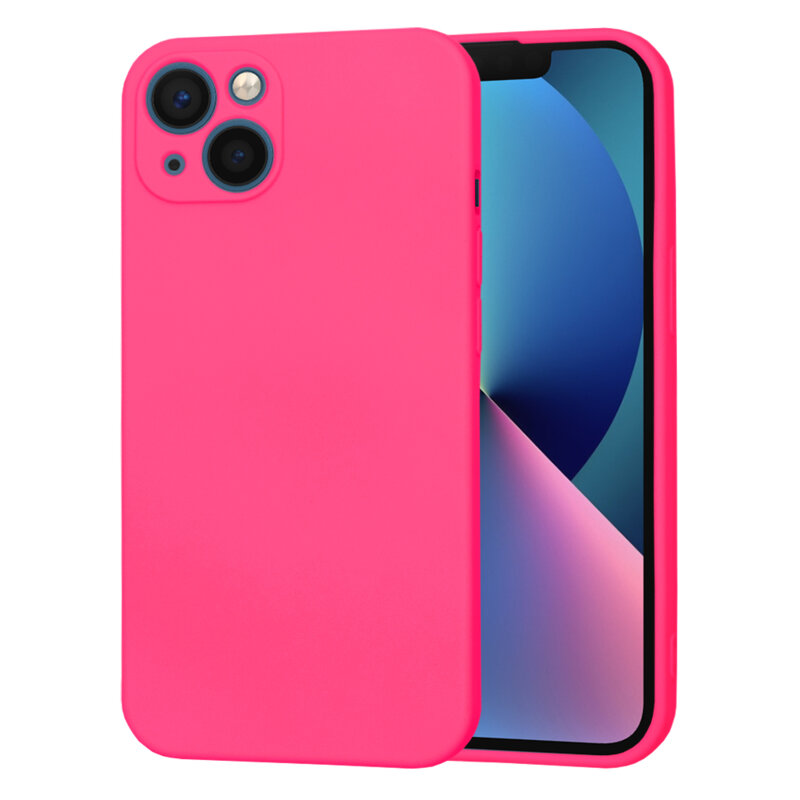 Husa silicon iPhone 13 Techsuit SoftFlex, fucsia