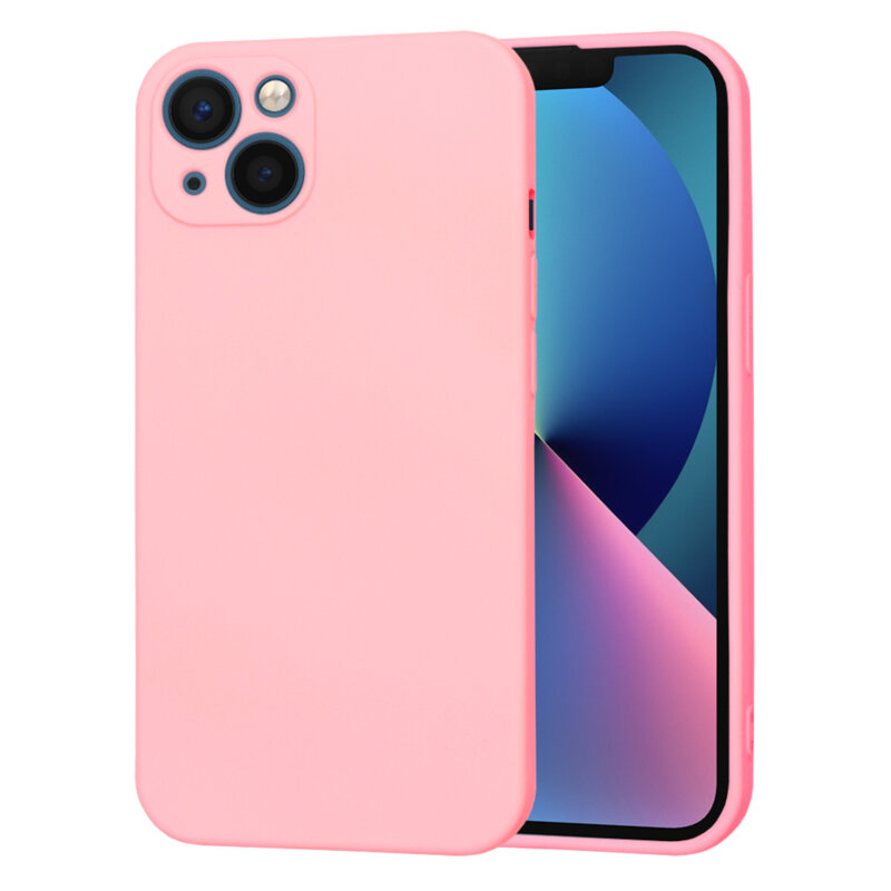 Husa silicon iPhone 13 Techsuit SoftFlex, roz