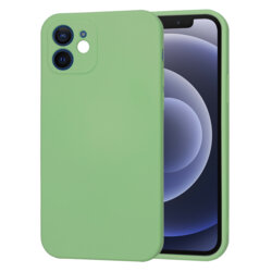 Husa silicon iPhone 12 Techsuit SoftFlex, verde deschis