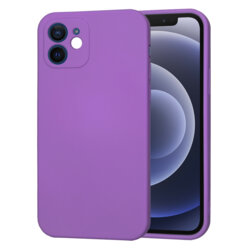 Husa silicon iPhone 12 Techsuit SoftFlex, mov