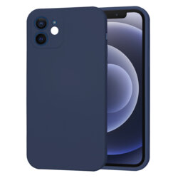 Husa silicon iPhone 12 Techsuit SoftFlex, bleumarin
