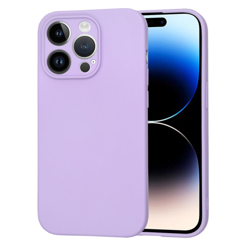 Husa silicon iPhone 14 Pro Techsuit SoftFlex, violet