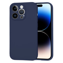 Husa silicon iPhone 14 Pro Techsuit SoftFlex, bleumarin