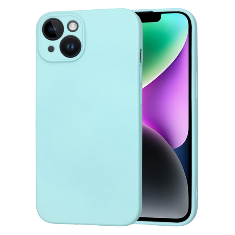 Husa silicon iPhone 14 Techsuit SoftFlex, turcoaz
