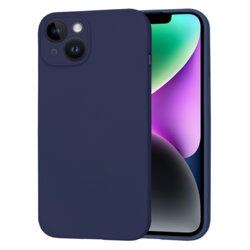 Husa silicon iPhone 14 Techsuit SoftFlex, bleumarin