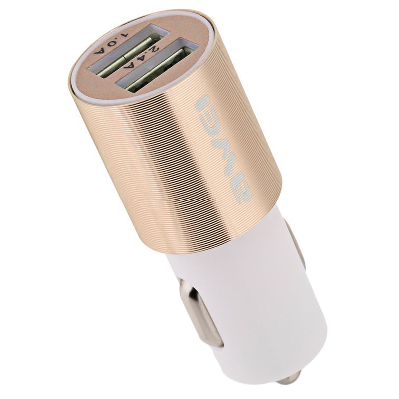 Incarcator Auto Awei C-100 Dual USB 3.4A - Auriu