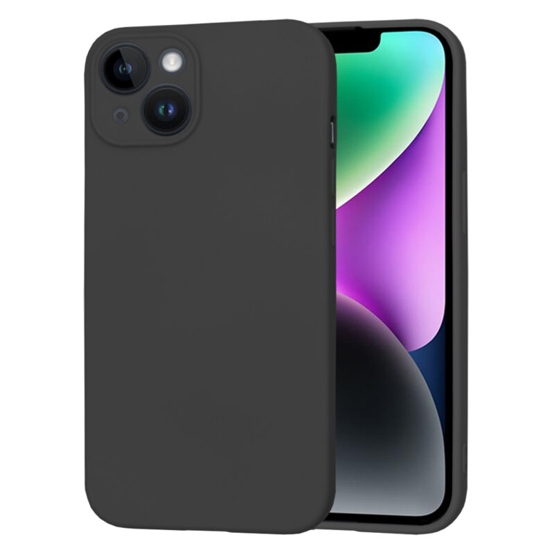 Husa silicon iPhone 14 Techsuit SoftFlex, negru