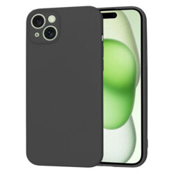 Husa silicon iPhone 15 Plus Techsuit SoftFlex, negru
