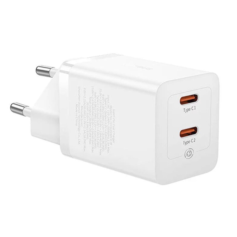 Incarcator GaN priza tip C Fast Charge Baseus, 40W, CCGP180102