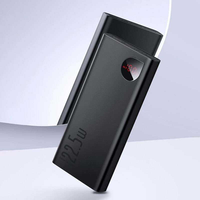 Power bank Baseus, 20000mAh, 22.5W + cablu tip C, 3A, PPAD070101