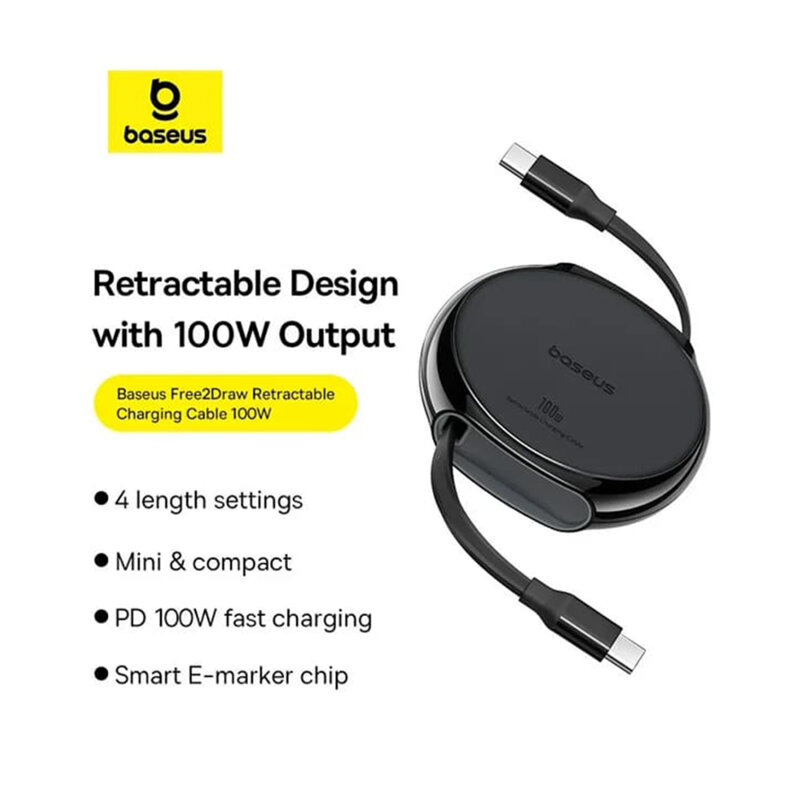 Cablu de date tip C Super Fast Charging Baseus Pathfinder, negru