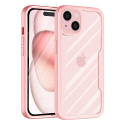 Husa 360° iPhone 15 Plus Techsuit ColorVerse, roz