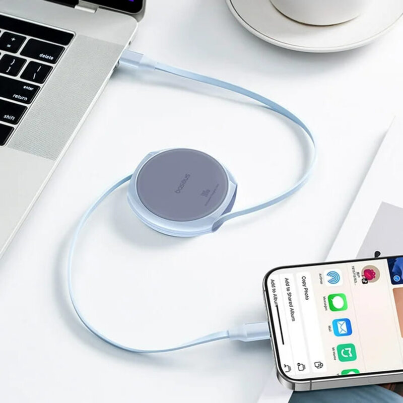 Cablu de date tip C Super Fast Charging Baseus Pathfinder, bleu