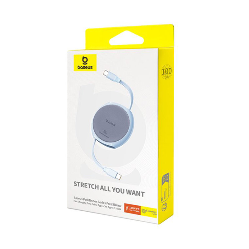 Cablu de date tip C Super Fast Charging Baseus Pathfinder, bleu