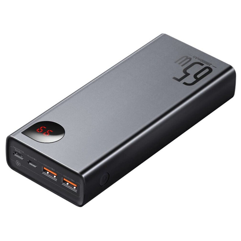 Power bank Baseus, 20000mAh, 65W + cablu Type-C, PPIMDA-D01