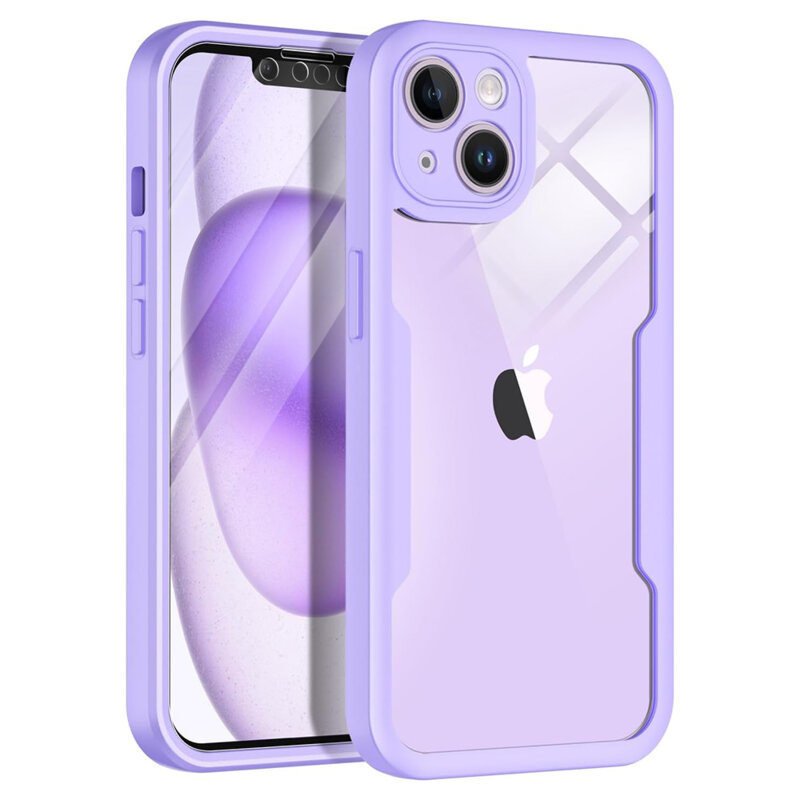 Husa 360° iPhone 13 Techsuit ColorVerse, mov
