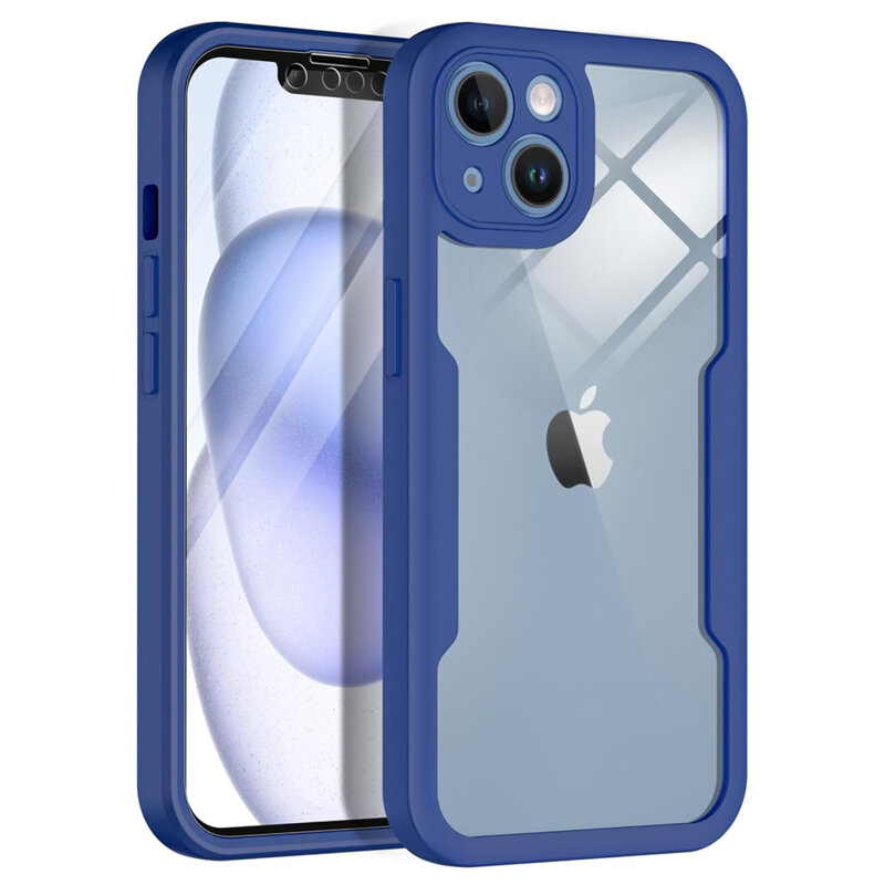 Husa 360° iPhone 13 Techsuit ColorVerse, albastru