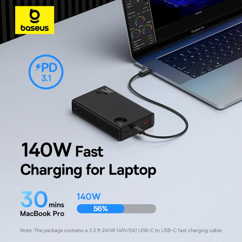 Power bank USB Type-C pentru MacBook, Dell Baseus, P10021508113-00