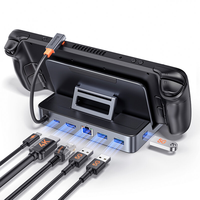 Docking Station GamerX PD100W, 4K@60Hz Baseus, B00052900811-00