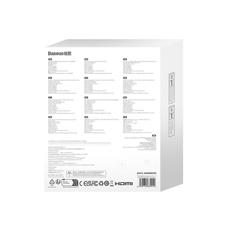 Docking Station GamerX PD100W, 4K@60Hz Baseus, B00052900811-00