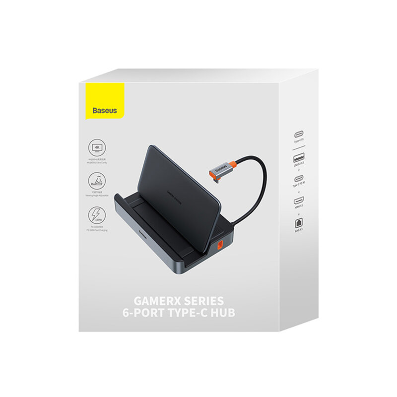 Docking Station GamerX PD100W, 4K@60Hz Baseus, B00052900811-00