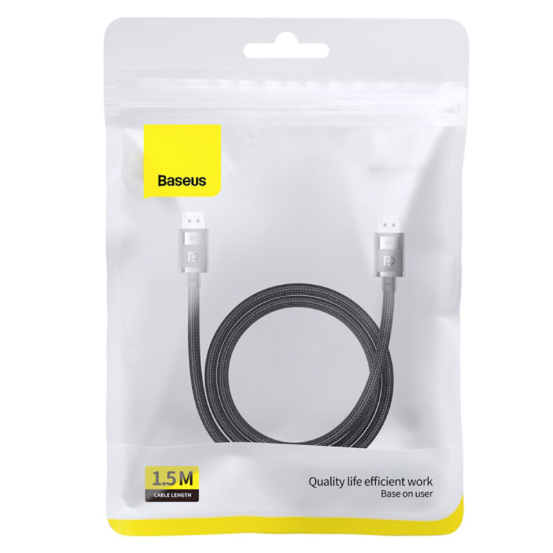 Cablu video DisplayPort 8K@60Hz, 1.5m Baseus B00633706111-01