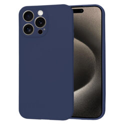 Husa silicon iPhone 15 Pro Max Techsuit SoftFlex, bleumarin