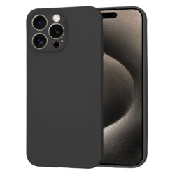 Husa silicon iPhone 15 Pro Max Techsuit SoftFlex, negru