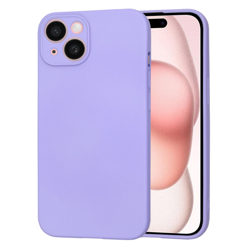 Husa silicon iPhone 15 Techsuit SoftFlex, violet