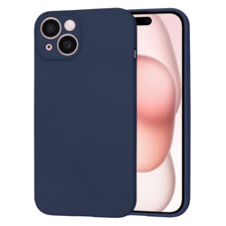 Husa silicon iPhone 15 Techsuit SoftFlex, bleumarin