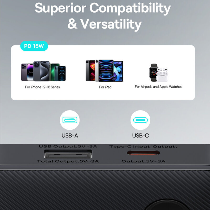 Powerbank USB Type-C Baseus, 15W, 10000mAh, P10067500123-00