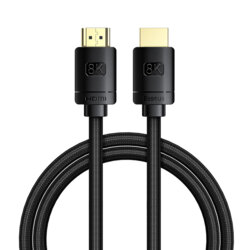 Cablu HDMI laptop televizor 8K Baseus, 1m, CAKGQ-J01, negru