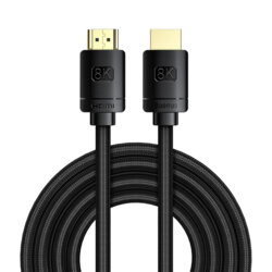 Cablu HDMI laptop televizor 8K Baseus, 3m, CAKGQ-L01, negru