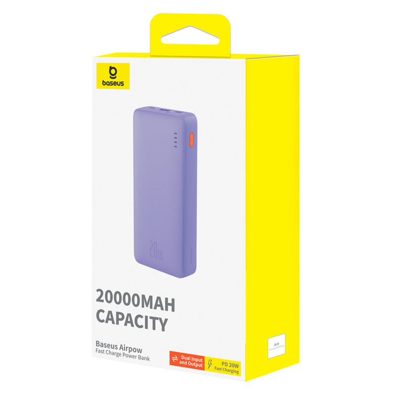 Powerbank, baterie externa Baseus, 20W, 20000mAh, P10022804513-00