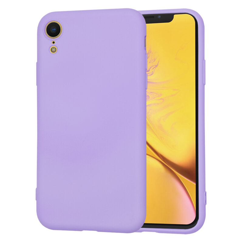 Husa silicon iPhone XR Techsuit SoftFlex, violet